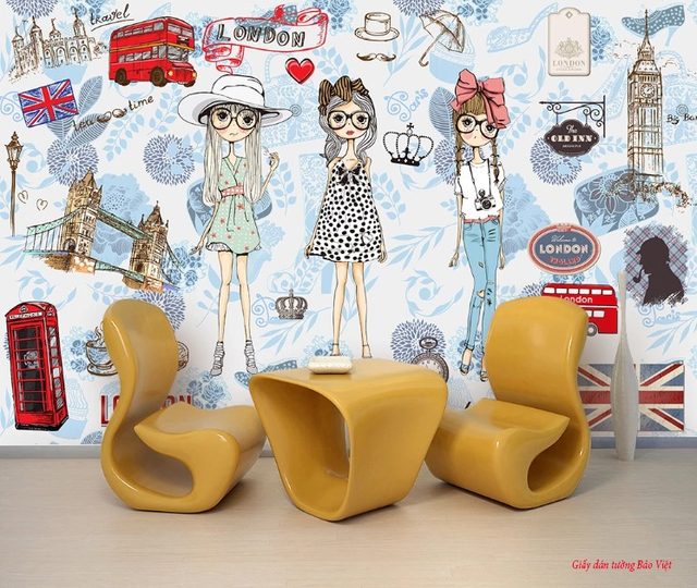 Tranh dán tường 3d trang trí v094