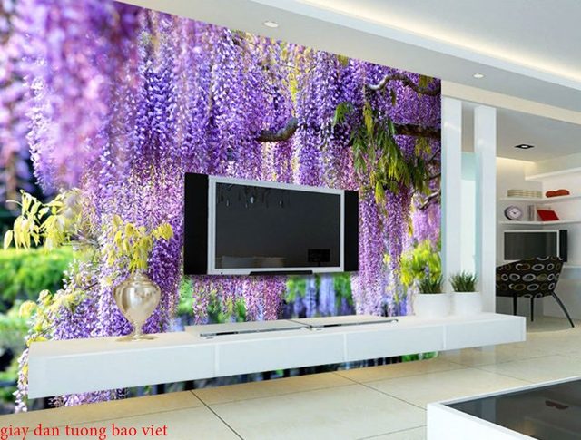 Purple bedroom wallpaper H205