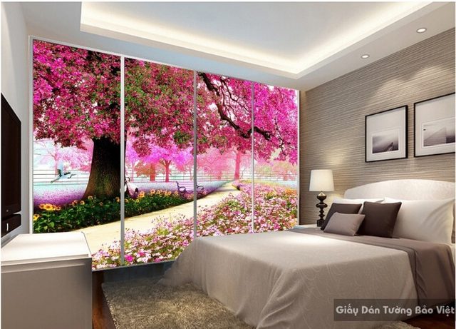 Điểm nhấn 3d đẹp sang trọng cho phòng ngủ của bạn