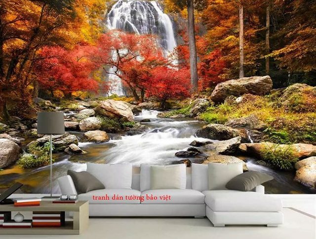 Wall paintings of waterfall W139