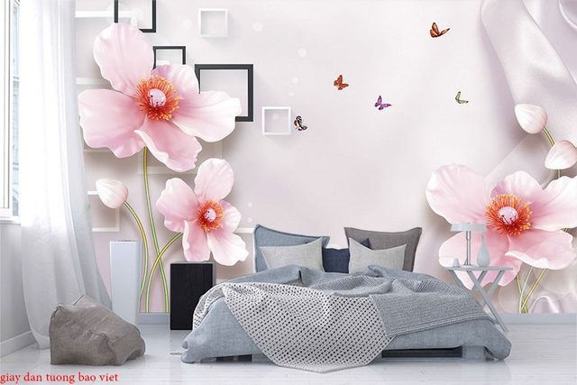 3d bedroom wallpaper FL136