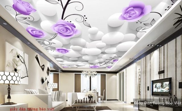 Giấy dán trần nhà 3D C090