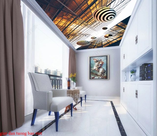 Giấy dán trần nhà đẹp C134