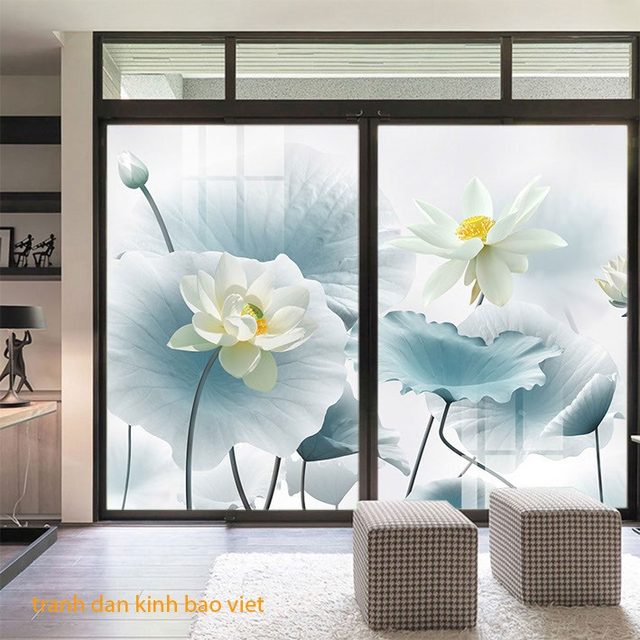 Collection of 2 sided lotus 3d glass paintings