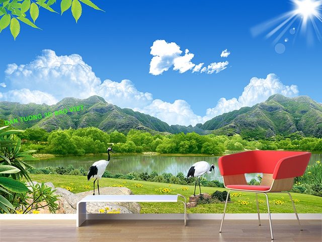 Tranh dán tường phong cảnh thiên nhiên 3d fi167
