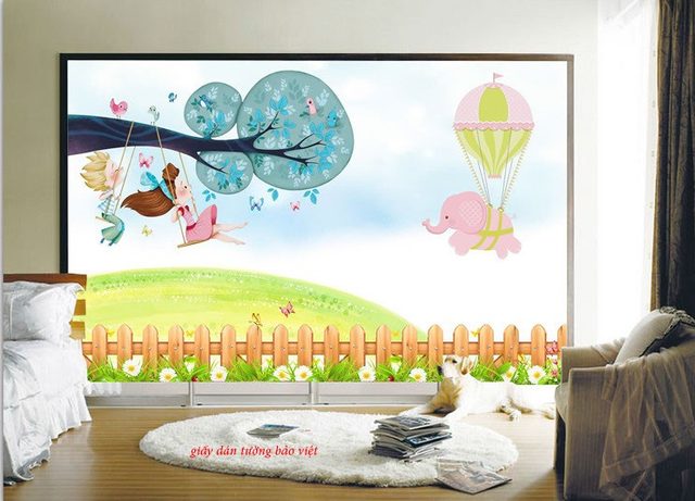 Wallpaper for children's rooms d137