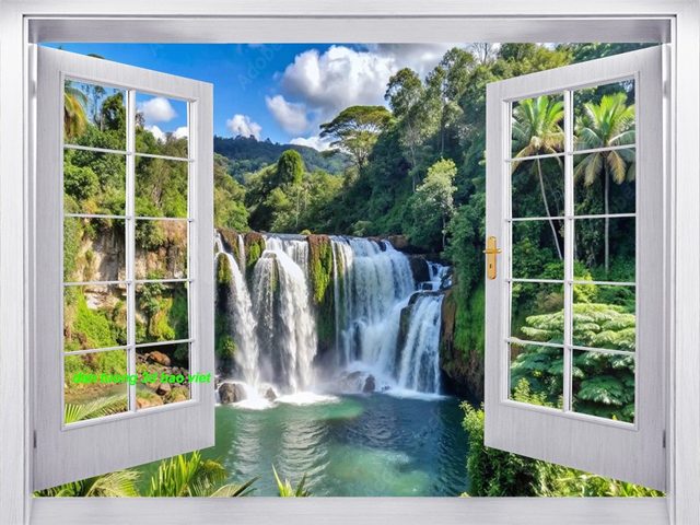 Tranh dán tường cửa sổ n2005-43