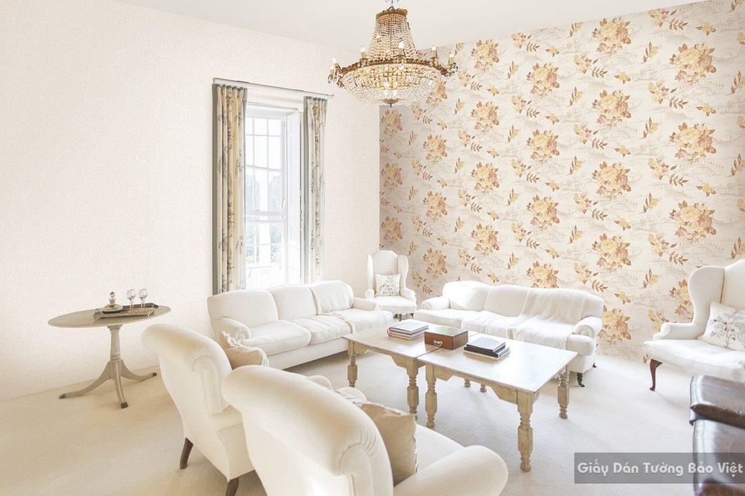 Korean Luxury Living Room Wallpaper 77186-2