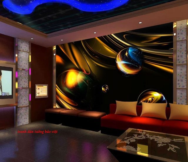 Tranh dán tường cho karaoke d144