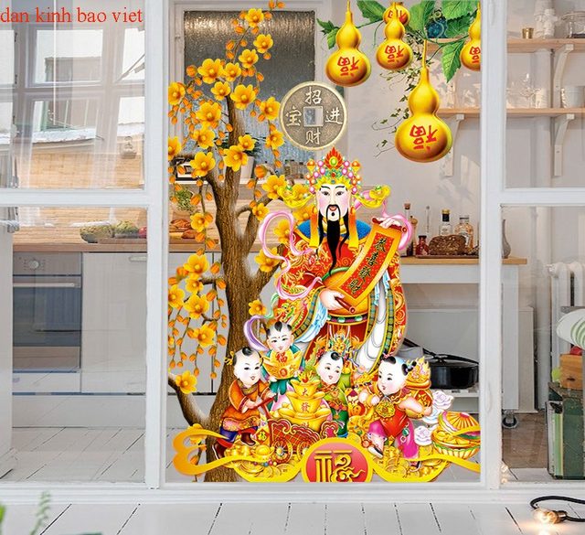 High quality feng shui glass decals se002