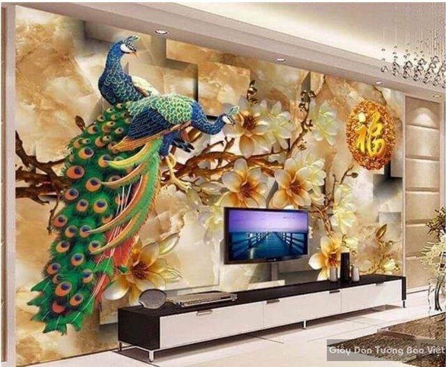 Giấy dán tường 3d tạo điểm nhấn nổi bật cho tường nhà bạn