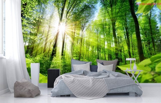Wallpaper of green natural landscape v086