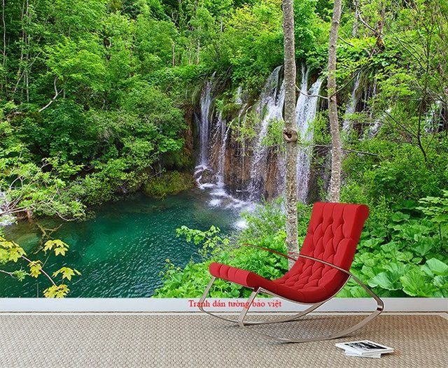 Wall paintings of waterfall W142