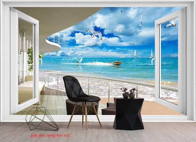 Wallpaper 3d living room s174