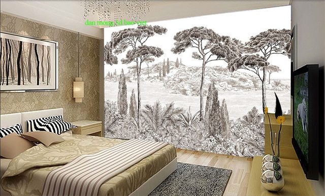 Giấy dán tường phòng ngủ tr390
