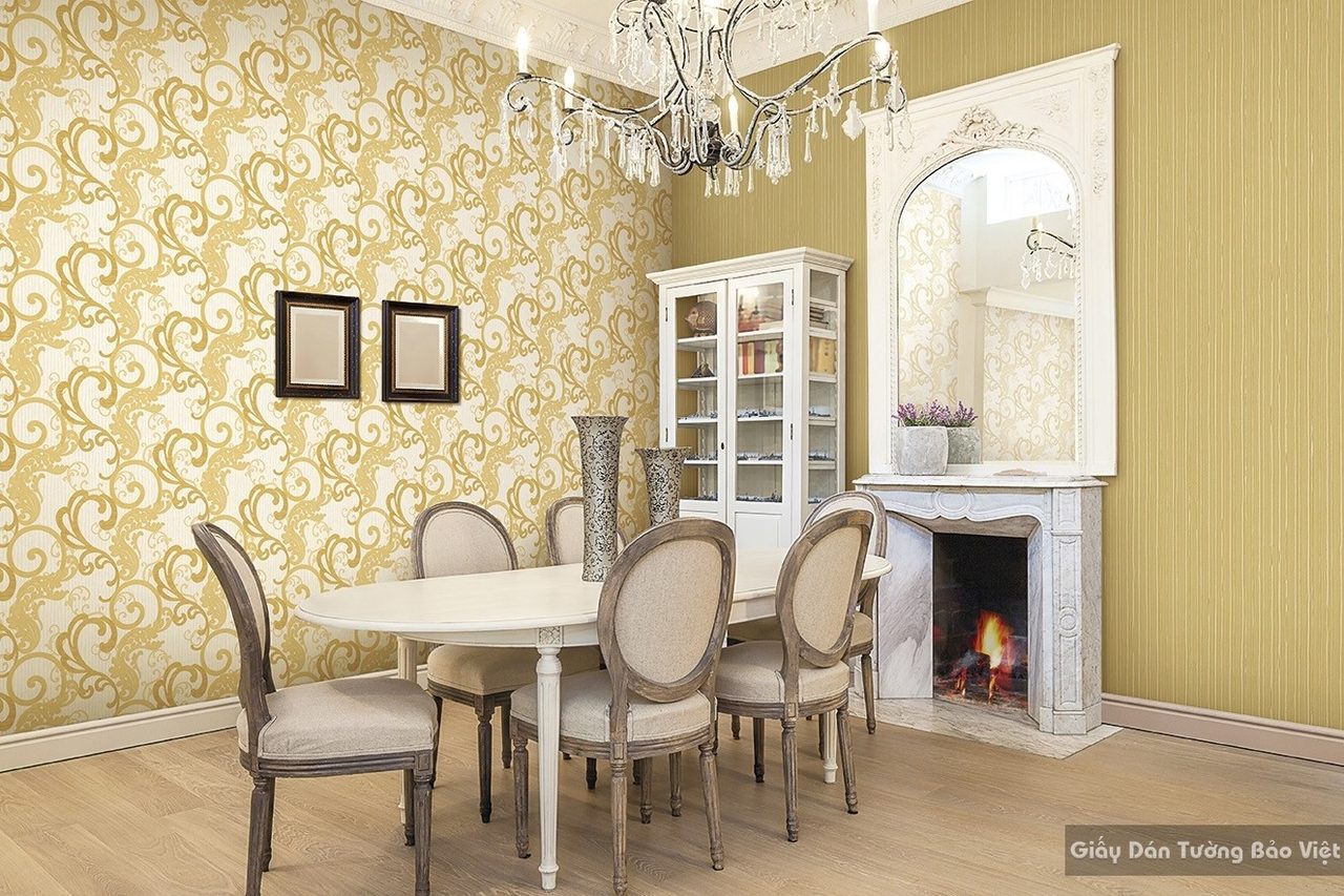 Korean Luxury Living Room Wallpaper 77188-2