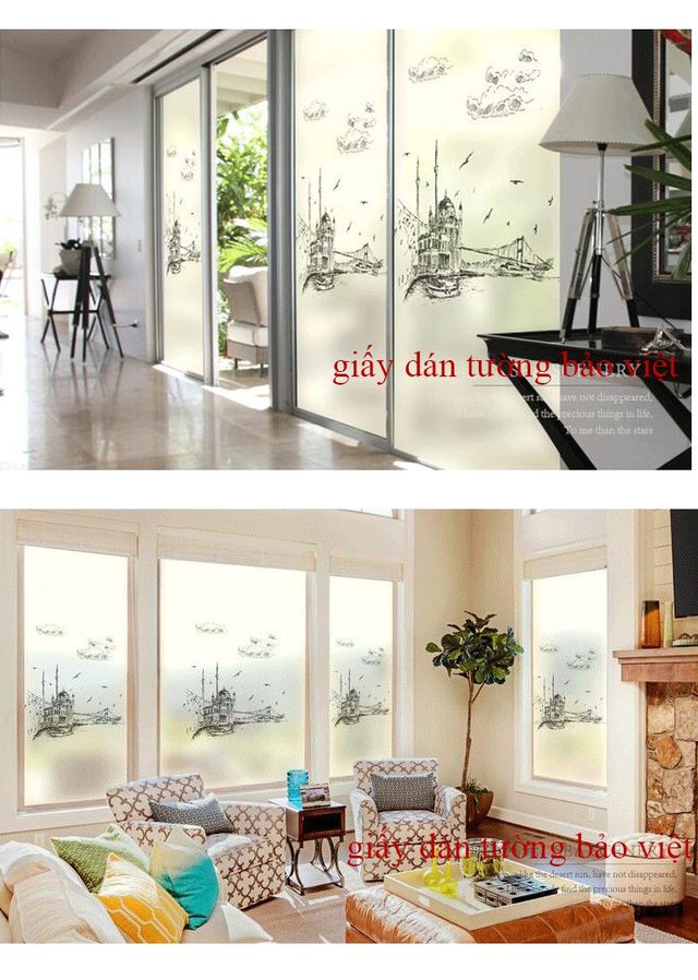 Decal frosted glass K015