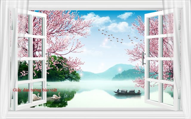 Giấy dán tường 3D đẹp M045