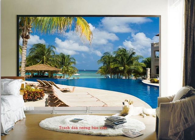 Tranh dán tường phong cảnh biển S137