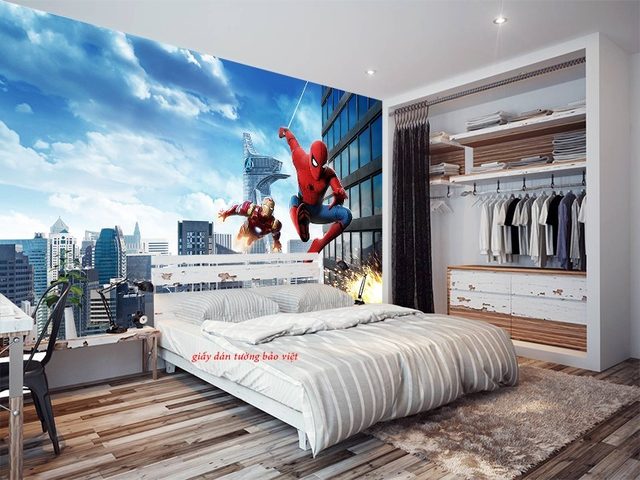 Giấy dán tường 3d phòng trẻ em kid143