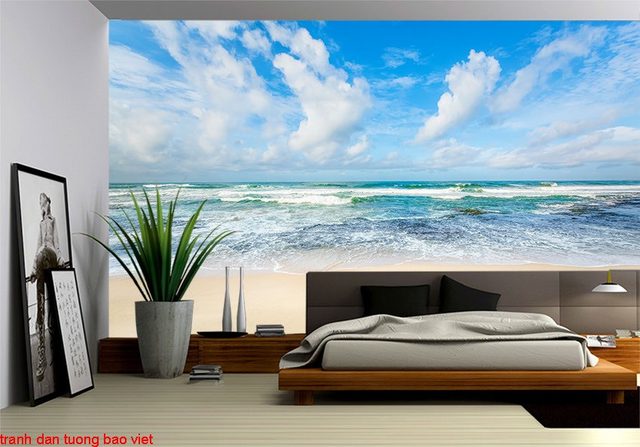 Tranh dán tường phong cảnh biển S212