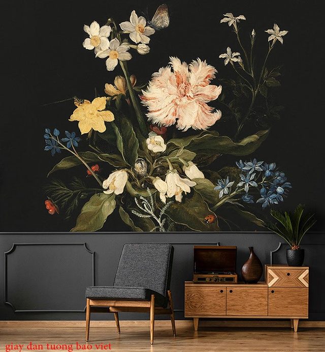 Beautiful living room wallpaper H209