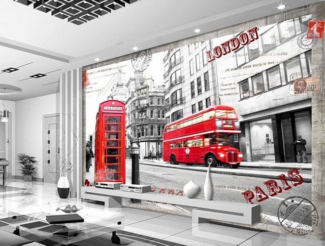 Decorative 3d wallpaper murals