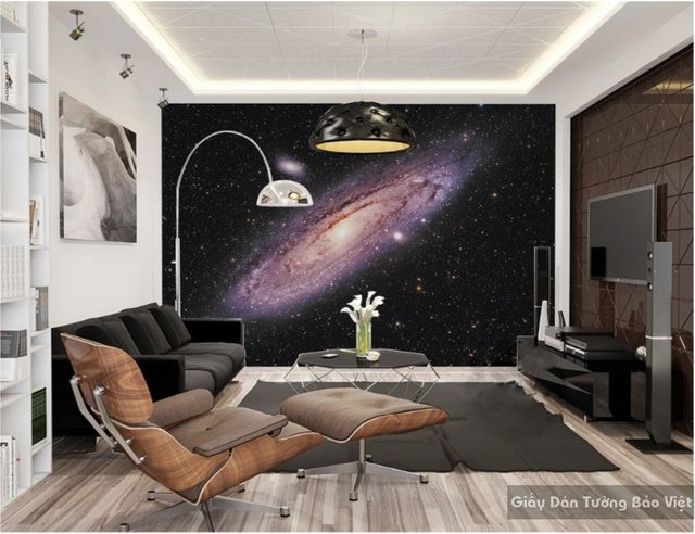 Giấy dán tường phòng khách 3d đẹp và sang trọng giá rẻ