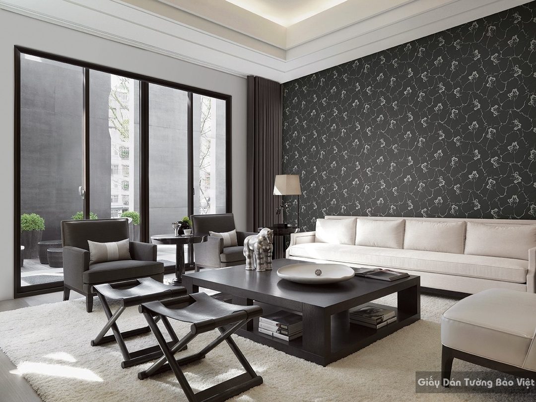 Korean Luxury Living Room Wallpaper 77160-2