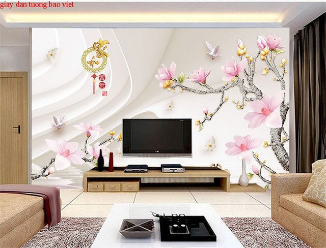 3d living room wallpaper FL155