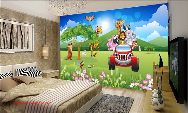 Wallpaper of children's rooms d188