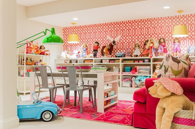 Những căn phòng đáng yêu của bé trang trí từ giấy dán tường