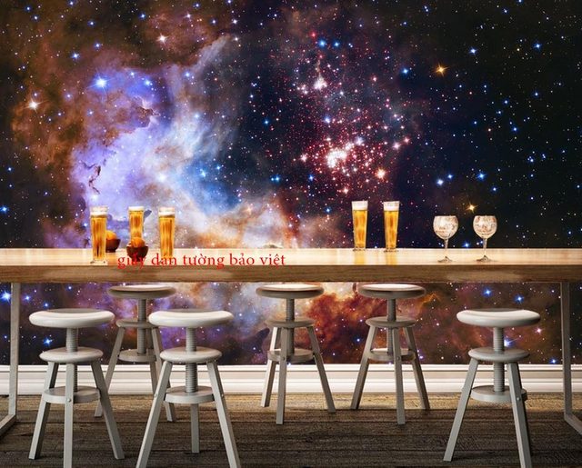 Các mẫu giấy dán tường 3D Galaxy đẹp dán tường & trần nhà