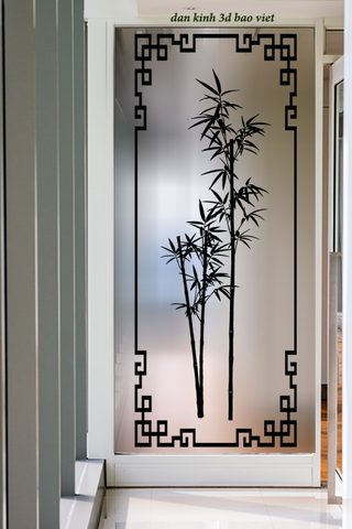Decal dán kính mờ glass193