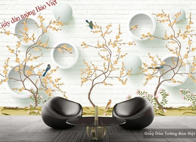 Giấy dán tường đẹp 3D-049