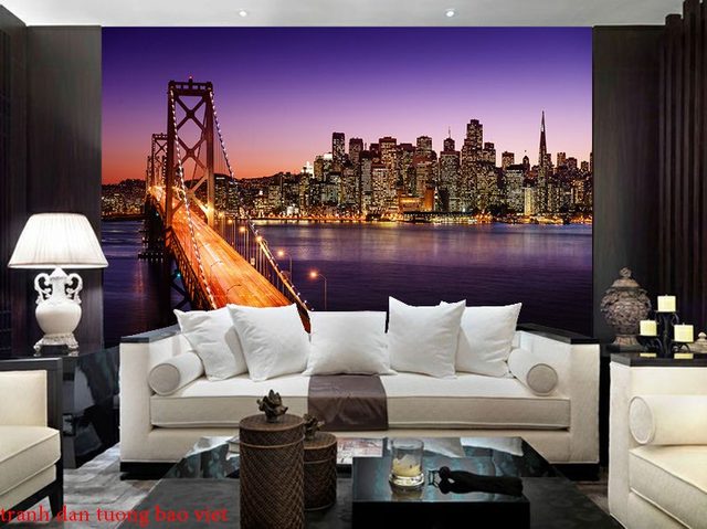 Wall paintings of Fm350 night city