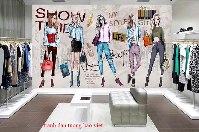 Giấy dán tường cho nails và spa