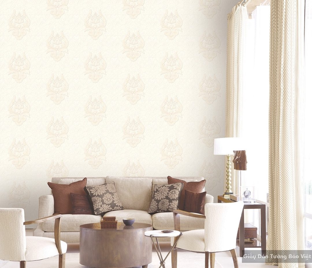 Korean Luxury Living Room Wallpaper 77127-1
