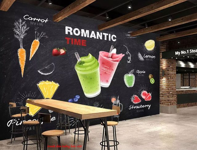 Tranh dán tường cho quán cafe D099
