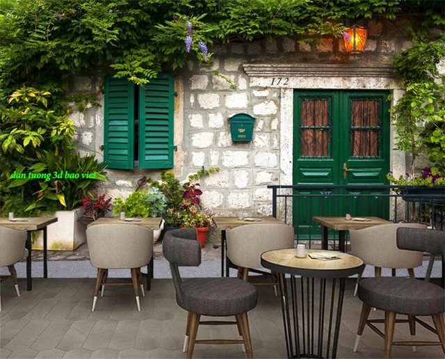 Tranh dán tường cho quán cafe n2004-236
