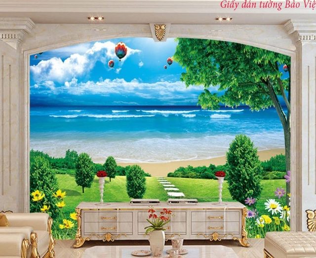 Giấy dán tường cảnh biển v012