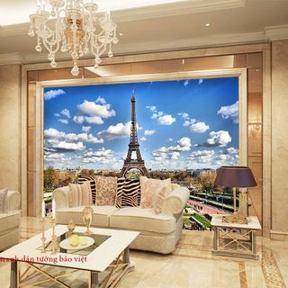 Tranh dán tường phong cảnh Paris Fm231