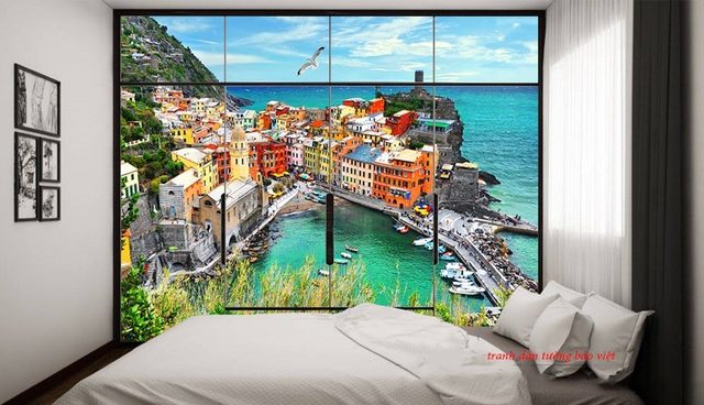 Tranh dán tường phong cảnh biển 3d s181