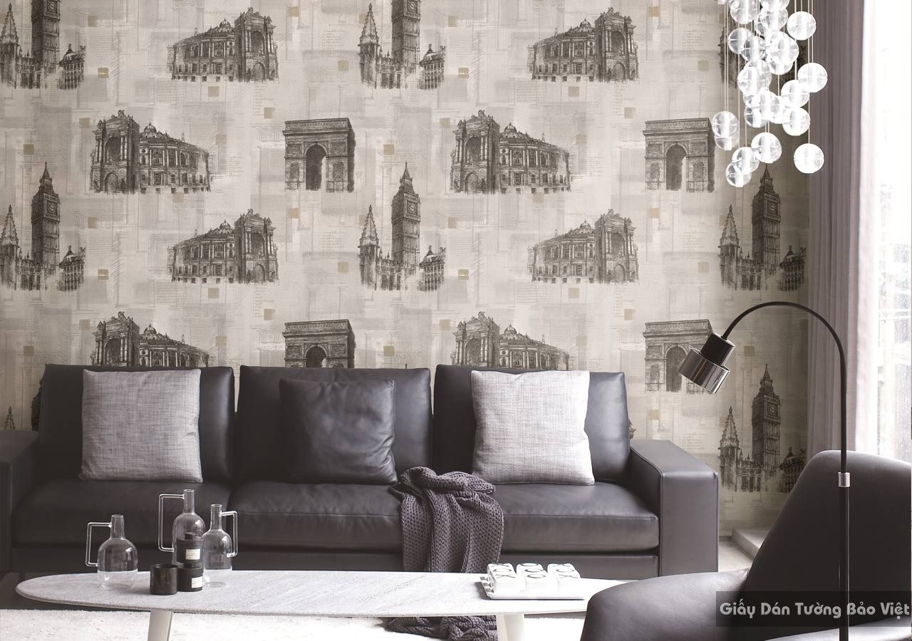 Living Room Wallpaper 82982-2