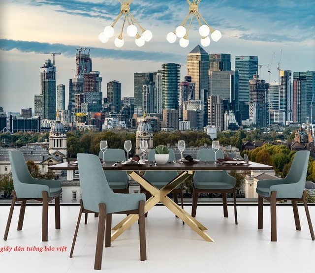 Giấy dán tường 3d cho phòng khách fm312