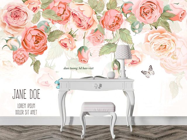Giấy dán tường 3d h400