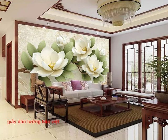 3D bedroom wallpaper D050