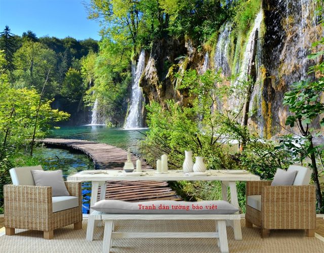 Wall paintings of waterfall W131
