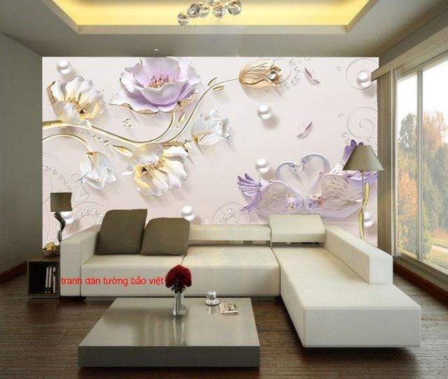 3D imitation pearl wall paintings FL105