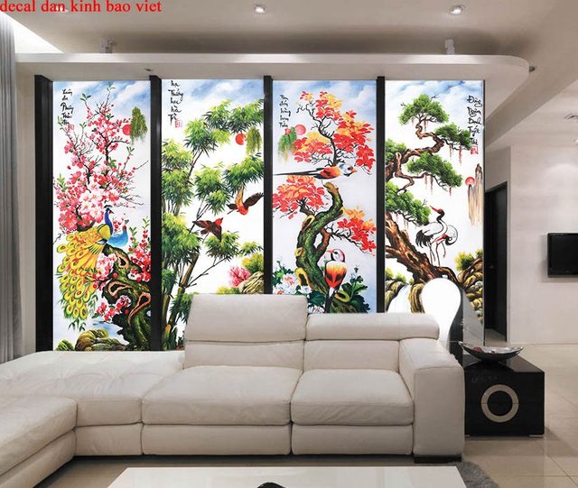 K256 double sided glass decal